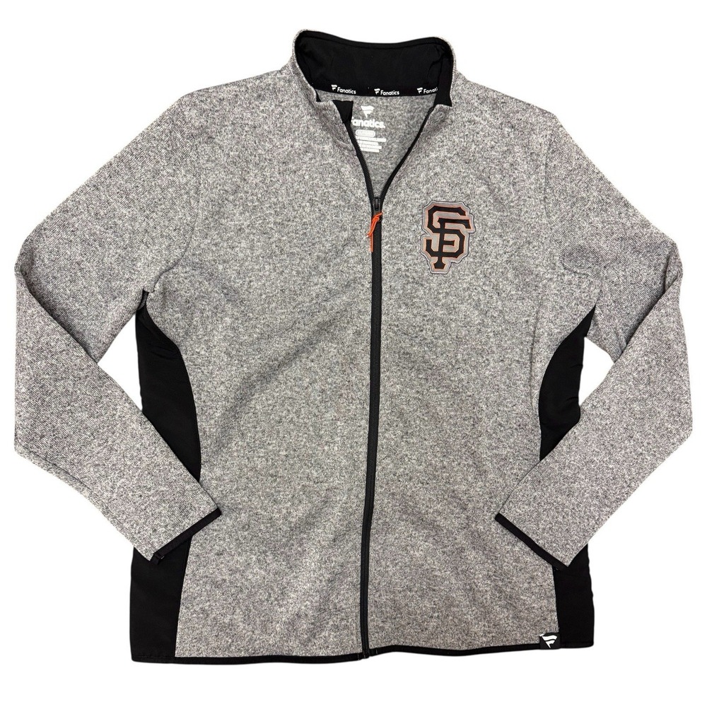Fanatics San Francisco Giants Womens Full Zip Fleece Jacket‎ Gray XL MLB